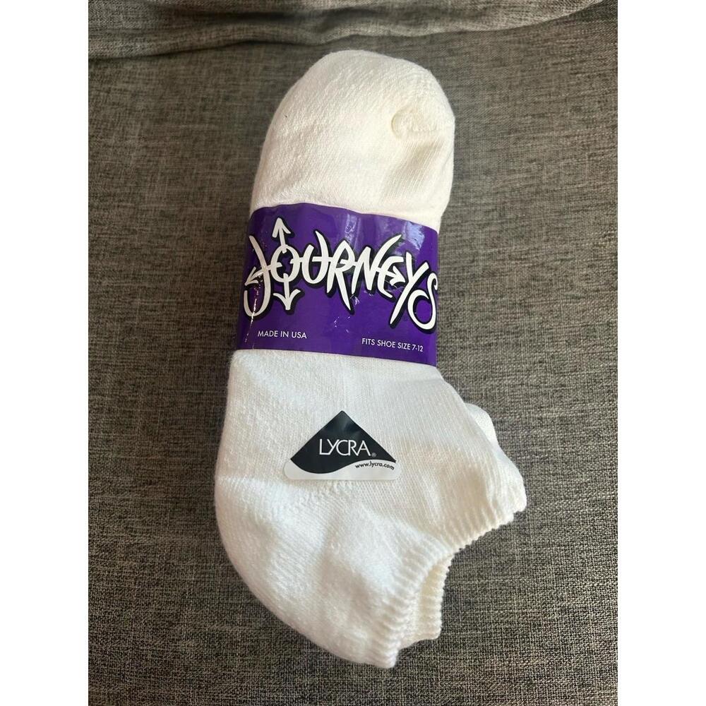 Journey Ankle Socks 5 Pack Womens Size 9-11 Cotton Blend New